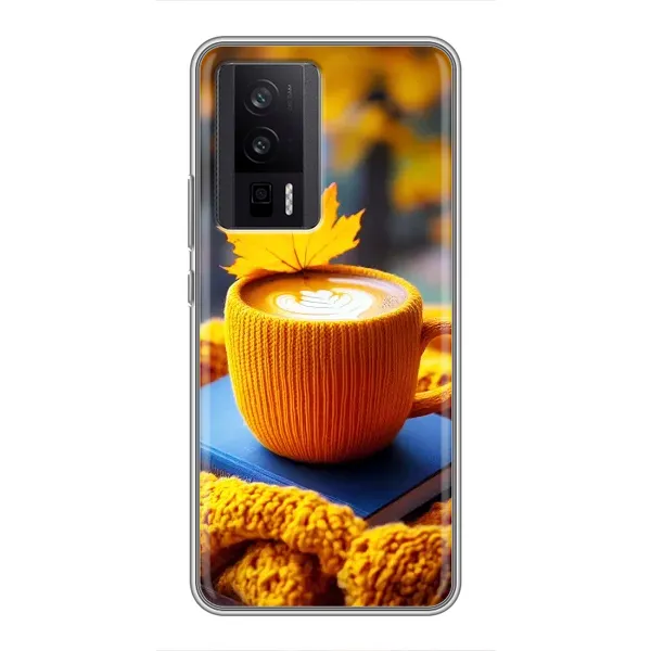 Чехол с принтом «Кофе на желтом пледе» для Xiaomi POCO F5 Pro Чехол с принтом «Кофе на желтом пледе» для Xiaomi POCO F5 Pro