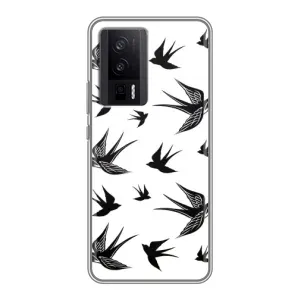 Чохол з пташками на Xiaomi POCO F5 Pro (VPrint) (Ластівки)