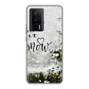 Новорічні, Святкові Чохли для Xiaomi POCO F5 Pro - 2024 год (Let it snow)