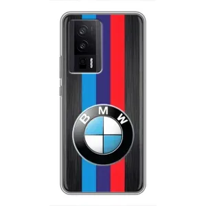 Чохол для Сяомі POCO F5 Про - з принтом БМВ (AlphaPrint) (Лого BMW)