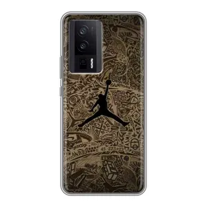 Чехлы для Xiaomi POCO F5 Pro - с картинкой JORDAN (AlphaPrint) (Logo Jordan)
