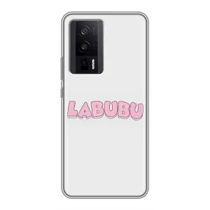 Чохол з Лабубу на Xiaomi POCO F5 Pro (Лого Лабубу)