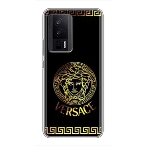 Чохли VERSACE для Сяомі POCO F5 Про (PREMIUMPrint) (Logo Versace)