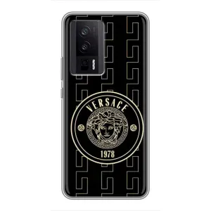 Чохли VERSACE для Сяомі POCO F5 Про (PREMIUMPrint) (Лого Версаче)