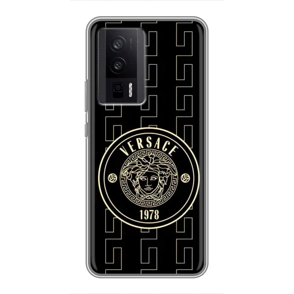 Чохол з принтом «Лого Версаче» для Xiaomi POCO F5 Pro