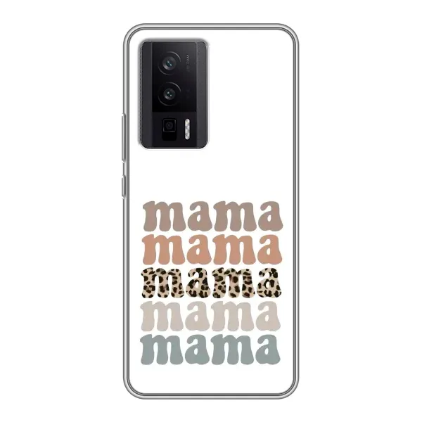Чохол з принтом «Текстовий колаж мама» для Xiaomi POCO F5 Pro Чохол з принтом «Текстовий колаж мама» для Xiaomi POCO F5 Pro