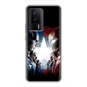 Чехол с принтом «Марвел стайл» для Xiaomi POCO F5 Pro