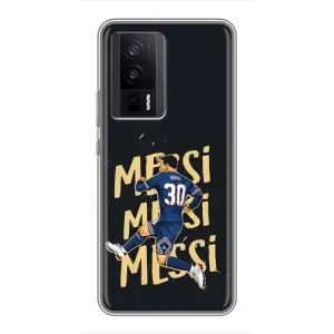 Чохли для Xiaomi POCO F5 Pro (Leo чемпіон) (AlphaPrint) (Messi ПСЖ)