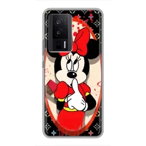 Чехол Disney Mouse Xiaomi POCO F5 Pro (PREMIUMPrint) (Минни Маус ЛВ)