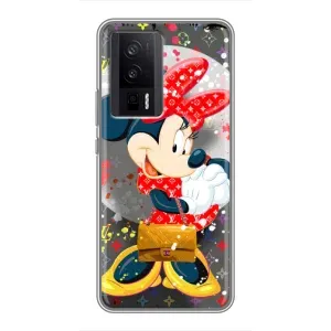 Чехол Disney Mouse Xiaomi POCO F5 Pro (PREMIUMPrint) (Minni с бантиком)