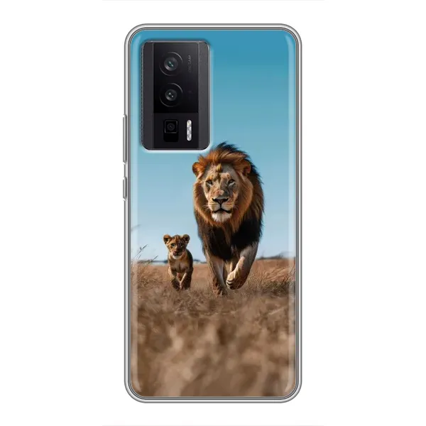 Чохол з принтом «Мусафа та Сімба» для Xiaomi POCO F5 Pro Чохол з принтом «Мусафа та Сімба» для Xiaomi POCO F5 Pro