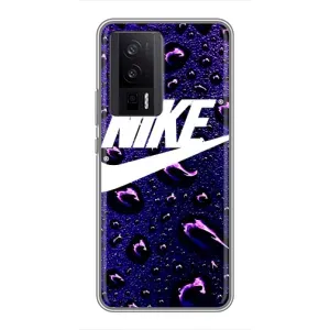 Чехол для Xiaomi POCO F5 Pro - с принтом Найк (AlphaPrint) (Найк принт)