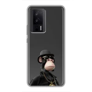 Чехлы с Обезьянами NFT для Xiaomi POCO F5 Pro (AlphaPrint) (Обезьяна NFT)