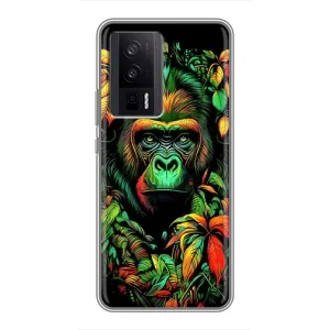 Чехол с принтом «Обезьяна в тропиках» для Xiaomi POCO F5 Pro