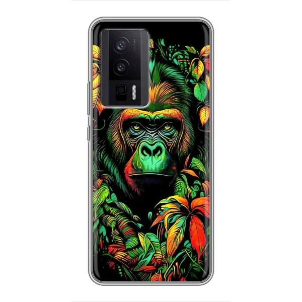 Чехол с принтом «Обезьяна в тропиках» для Xiaomi POCO F5 Pro Чехол с принтом «Обезьяна в тропиках» для Xiaomi POCO F5 Pro
