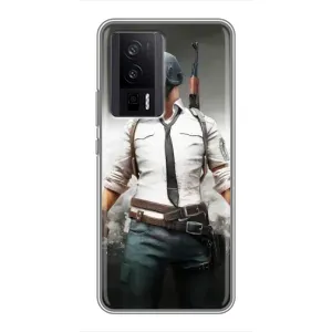 Чехол PUBG для Поко Ф5 Про (AlphaPrint)