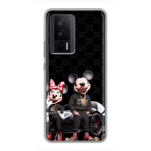 Чехол Disney Mouse Xiaomi POCO F5 Pro (PREMIUMPrint) (Семья Маусов)