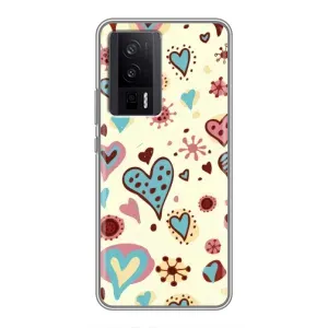 Чехлы для любимой на Сяомі POCO F5 Про (VPrint) (Сердечки)