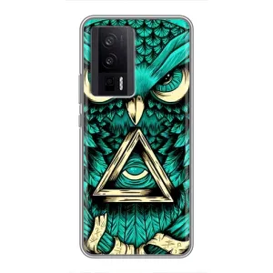 Чохол з пташками на Xiaomi POCO F5 Pro (VPrint) (Сова з оком)