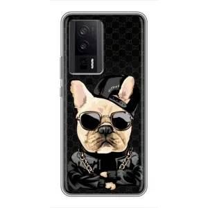 Чохли з крутими принтами для Xiaomi POCO F5 Pro - (PREMIUMPrint) (Стильна собака)