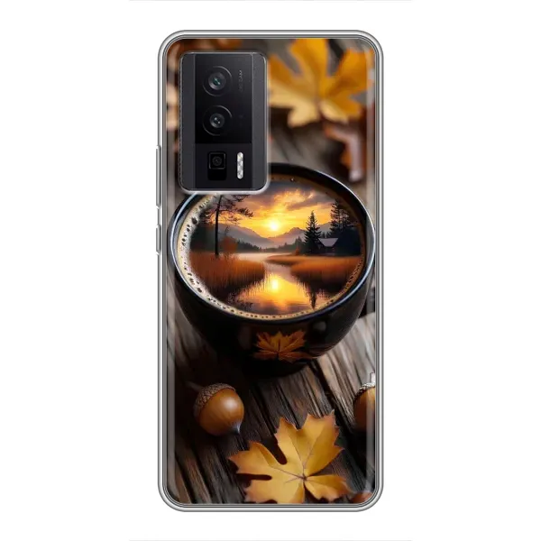 Чехол с принтом «Темный кофе» для Xiaomi POCO F5 Pro Чехол с принтом «Темный кофе» для Xiaomi POCO F5 Pro