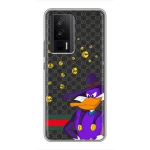 Бренднові Чохли для Xiaomi POCO F5 Pro - (PREMIUMPrint) (Утка Гуччі)