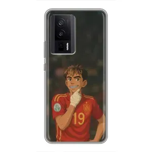 Чохол з футболістом Ламін Ямаль Xiaomi POCO F5 Pro (Ямаль аніме)
