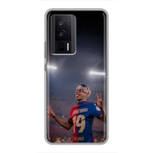 Чохол з футболістом Ламін Ямаль Xiaomi POCO F5 Pro (Ямаль на стадіоні)