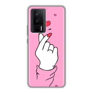 Чохол з принтом для Xiaomi POCO F5 Pro (AlphaPrint - Знак сердечка)