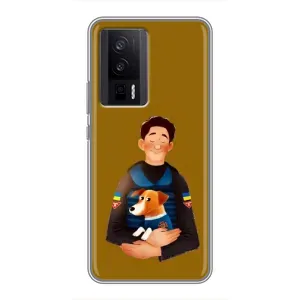 Чохли з картинкою собаки Патрон для Xiaomi POCO F5 Pro (AlphaPrint) (ЗСУ Патрон)