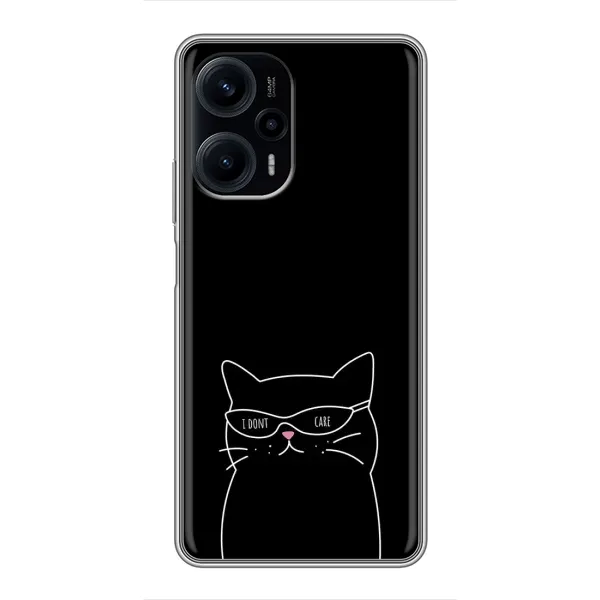 Чехол с принтом «Равнодушный кот» для Xiaomi POCO F5
