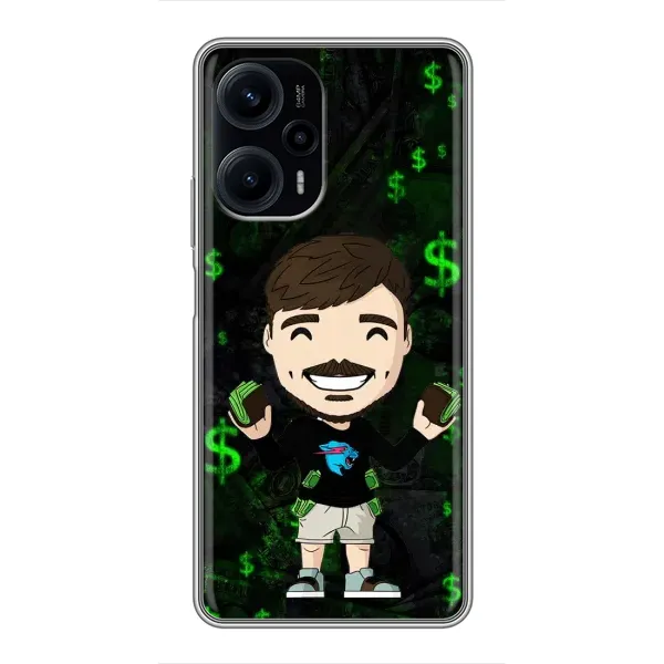 Чохол з принтом «Блогер Beast» для Xiaomi POCO F5 Чохол з принтом «Блогер Beast» для Xiaomi POCO F5