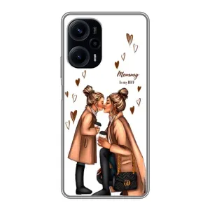Чохол з друком для Xiaomi POCO F5 - (Мама з дитинкою) (AlphaPrint) (Донька і мама)