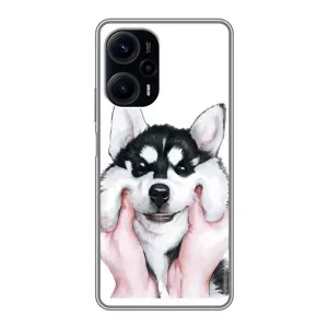 Чохли з собаками для Xiaomi POCO F5 (VPrint) (Радісний Хаскі)