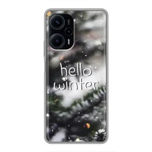 Новорічні, Святкові Чохли для Xiaomi POCO F5 - 2024 год (Hello winter)