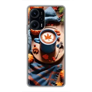 Чехол с принтом «Кофе и тыковки» для Xiaomi POCO F5