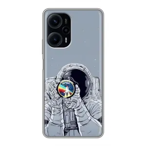 Чехол NASA для Xiaomi POCO F5 (AlphaPrint) (Космонавт фото)