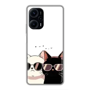 Чохол з малюнком кіт на Xiaomi POCO F5 (Коти в окулярах)