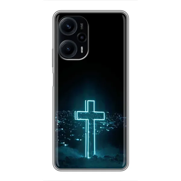 Чехол с принтом «Крест и город» для Xiaomi POCO F5