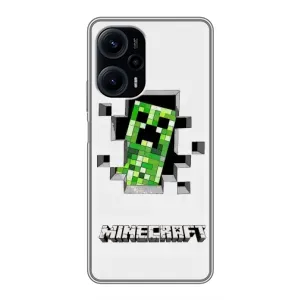 Чохол Майнкрафт на Xiaomi POCO F5 (AlphaPrint) Minecraft (кріпер Майнкрафт)