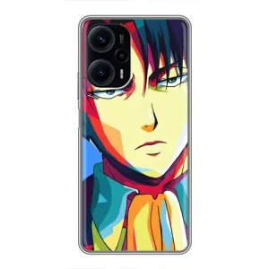 Чехол с принтом «Леви Аккерман» для Xiaomi POCO F5