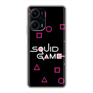 Чехол Гра в кальмара для Xiaomi POCO F5 (Паттерн Игра кальмара)