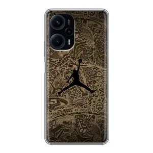 Чехлы для Xiaomi POCO F5 - с картинкой JORDAN (AlphaPrint) (Logo Jordan)