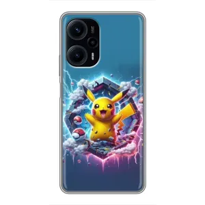 Чохол з Пікачу на Xiaomi POCO F5 (Лого Пікачу)