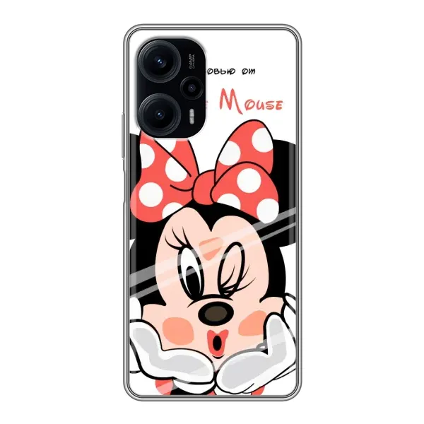 Чохол з принтом «Маус Мінні» для Xiaomi POCO F5 Чохол з принтом «Маус Мінні» для Xiaomi POCO F5