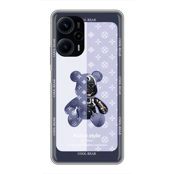 Чохол з принтом «Медведик LV» для Xiaomi POCO F5 Чохол з принтом «Медведик LV» для Xiaomi POCO F5
