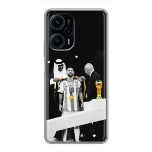 Чохли для Xiaomi POCO F5 (Leo чемпіон) (AlphaPrint) (Мессі коронований)