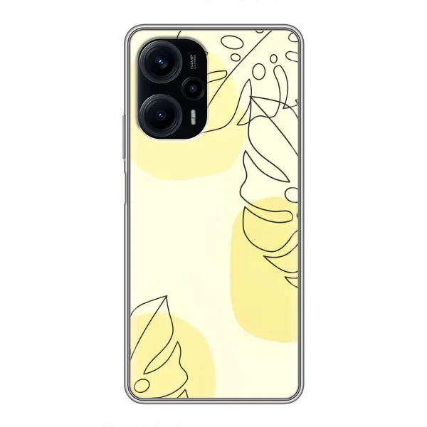 Чохол з принтом «Жовта монстера арт» для Xiaomi POCO F5 Чохол з принтом «Жовта монстера арт» для Xiaomi POCO F5