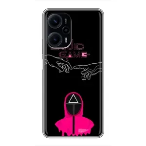 Чехол Гра в кальмара для Xiaomi POCO F5 (Минимализм Игра кальмара)
