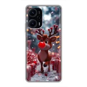 Яскравий чохол для Xiaomi POCO F5 з Зимові Оленята (Олень серед подарунків)